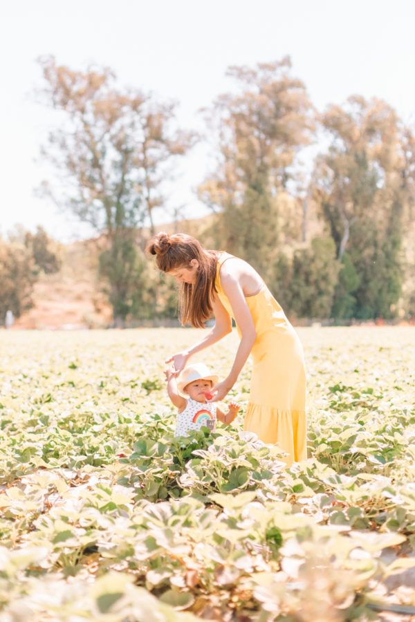 Two people in a field