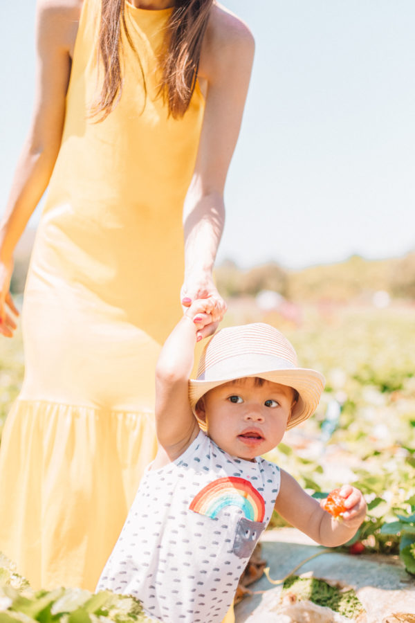 A little boy with a hat