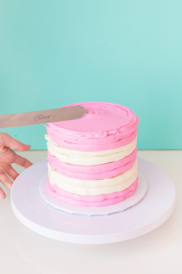 How To Make A Striped Cake - Studio DIY