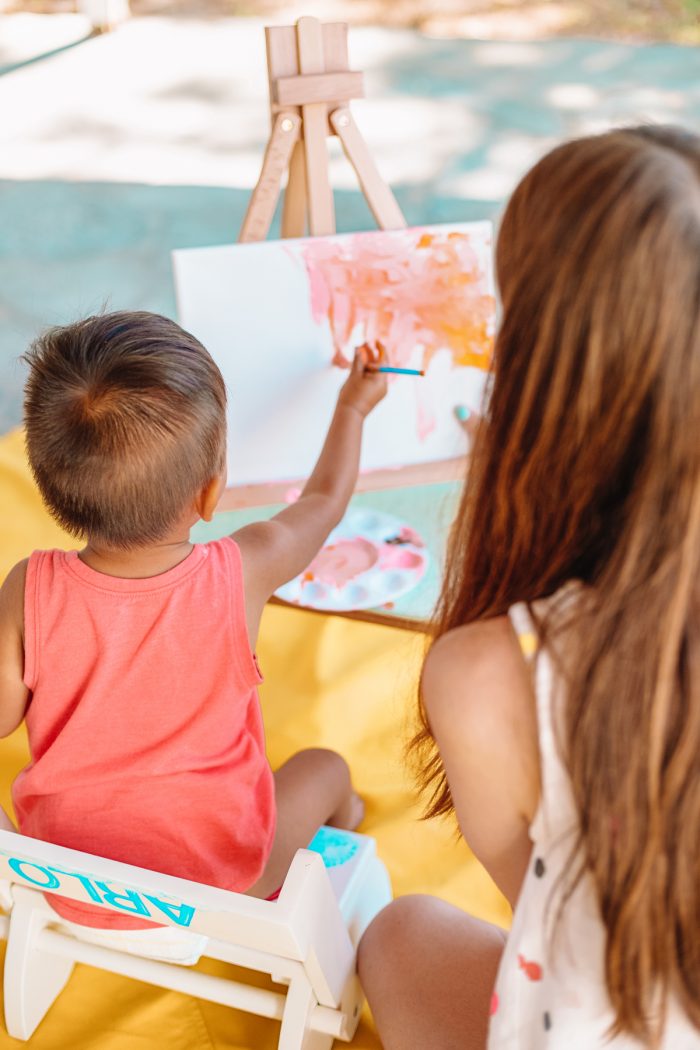 Easel Painting for Kids - Meri Cherry