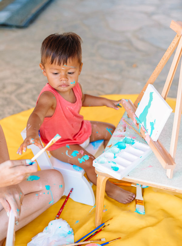 Painting with a Toddler