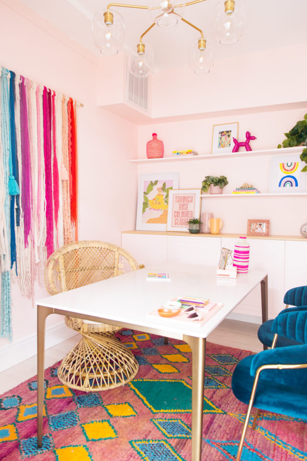 My Colorful Office Makeover