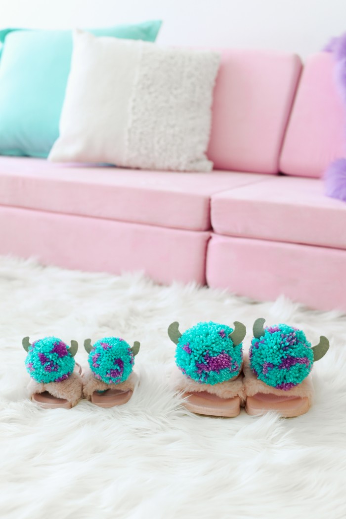 Sully Monster's Inc Pom Pom slippers