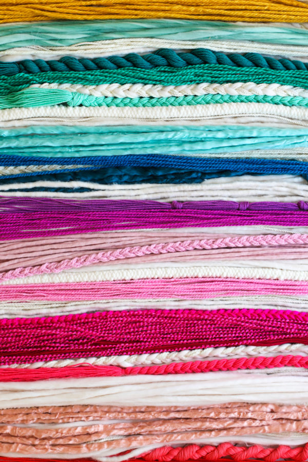 How To Make a No-Weave Rainbow Wall Hanging