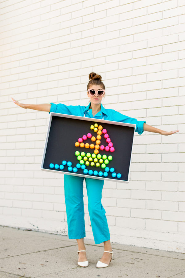 A person holding a sign