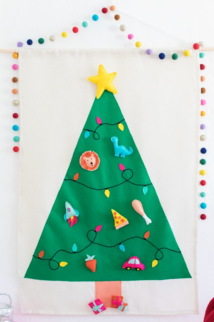 DIY Felt Christmas Tree Wall Hanging