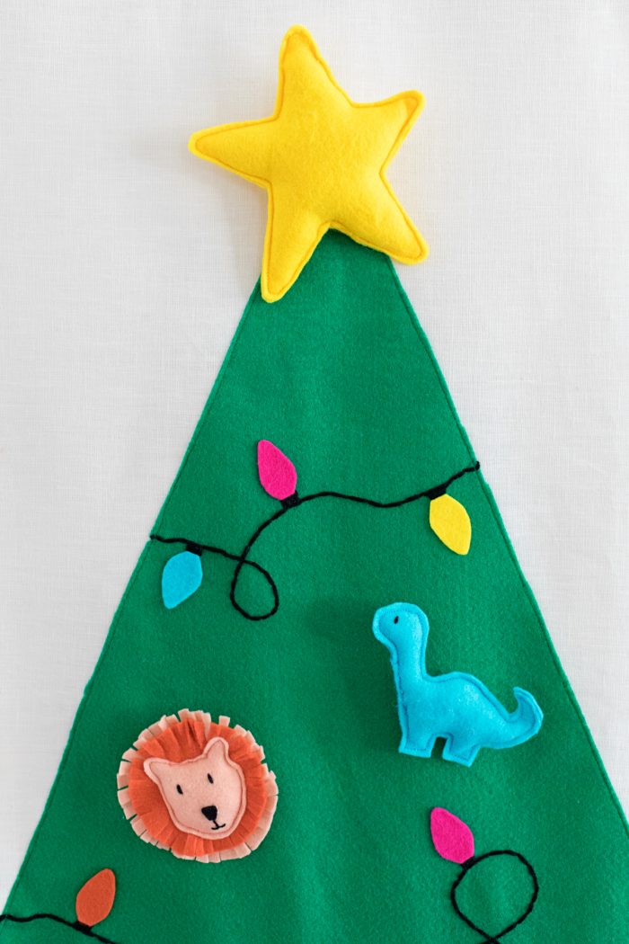 DIY Felt Christmas Tree Wall Hanging