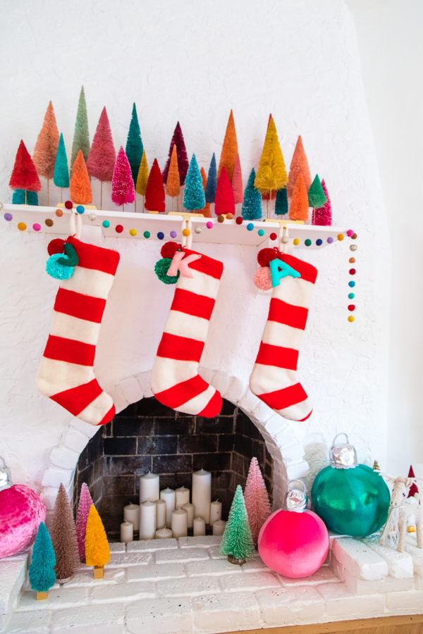 Stockings on a mantle