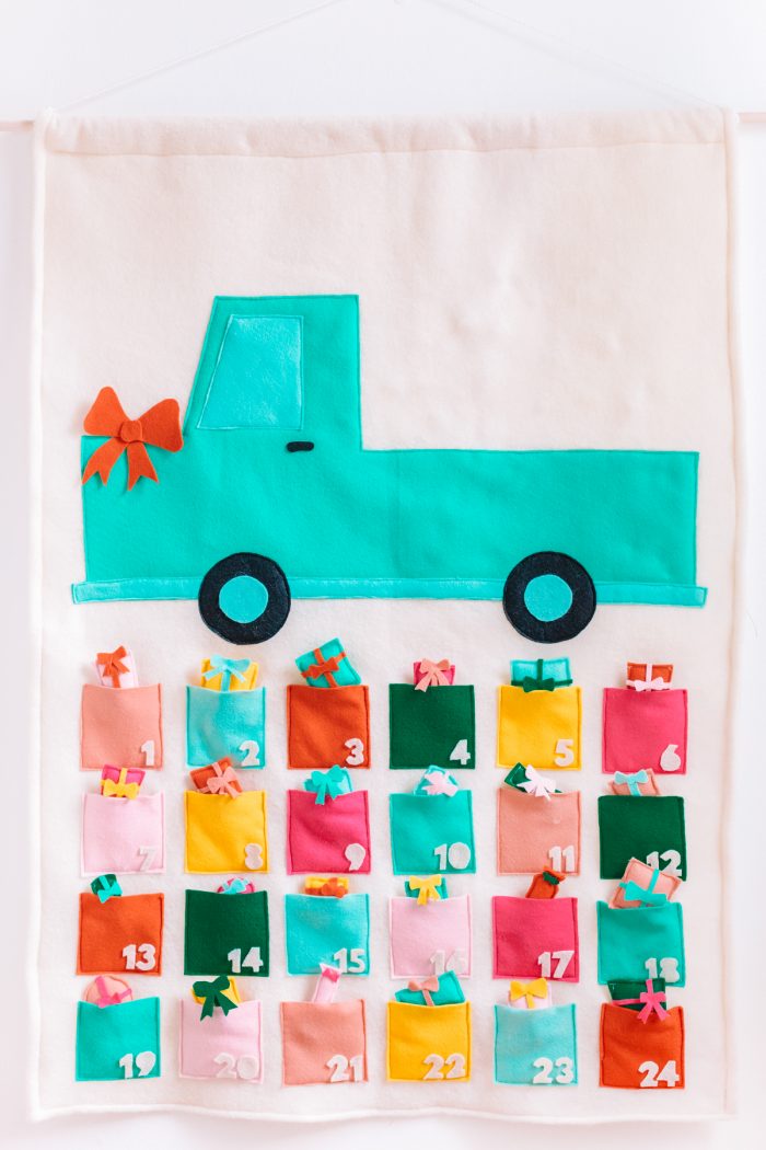 DIY Felt Truck Advent Calendar