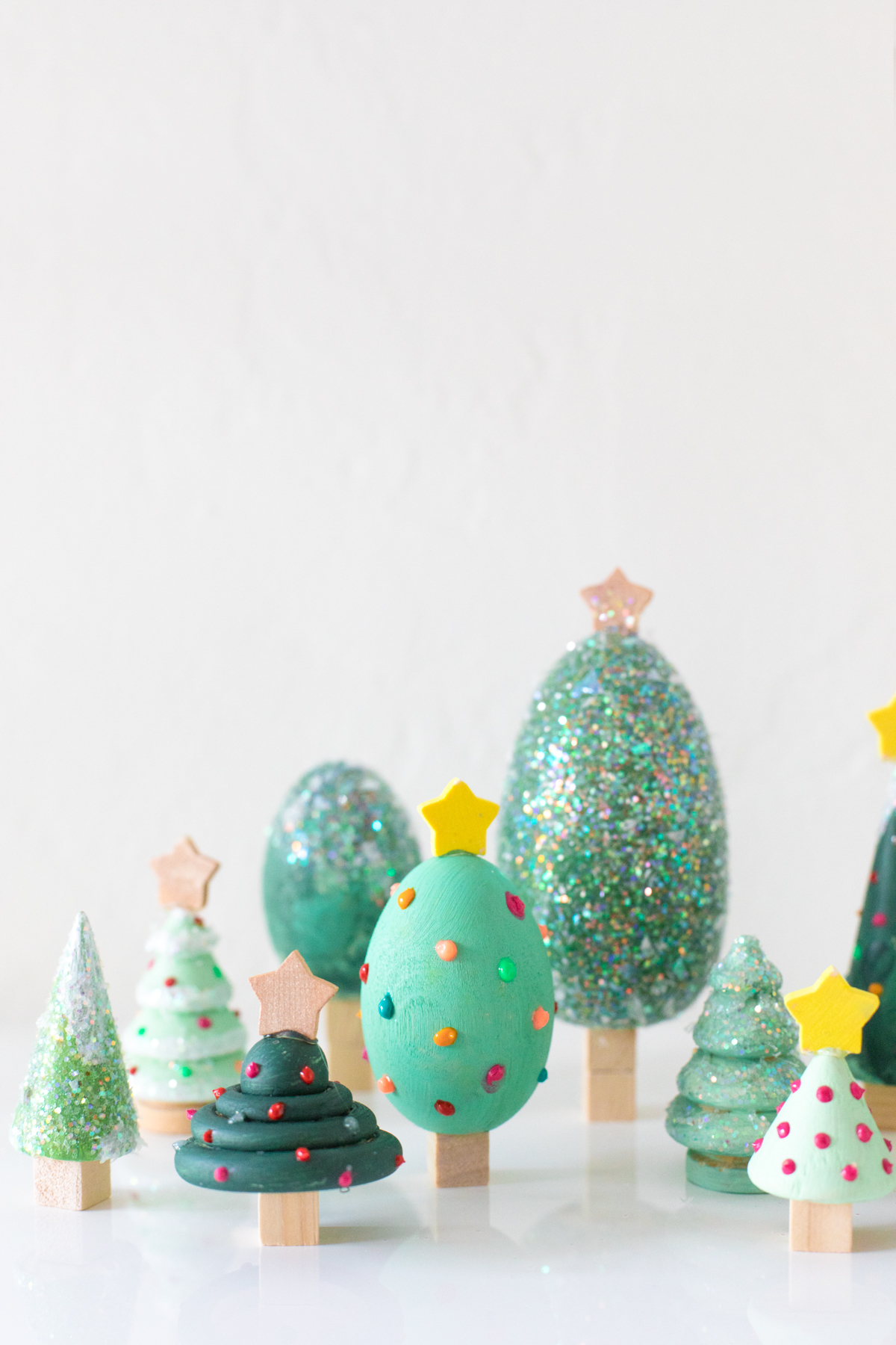 Miniature Ornaments Wooden Christmas Ornaments Egg Ornament