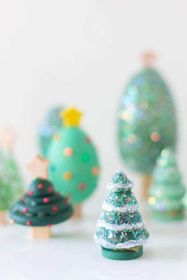DIY Wooden Christmas Tree Forest