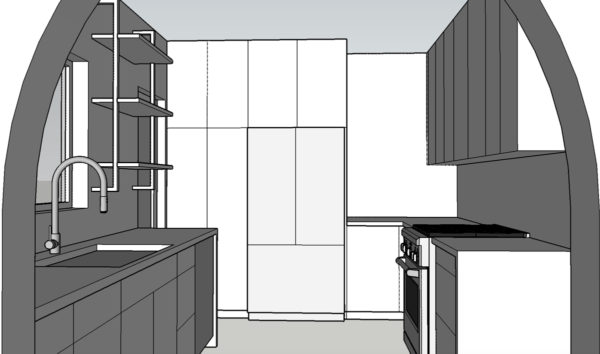Diagram of a kitchen