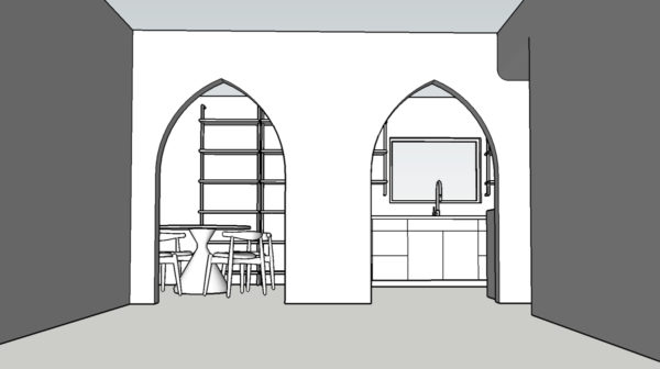 Diagram with arches 