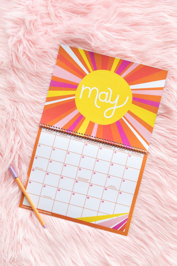 2019 Free Printable Wall Calendar - Studio DIY