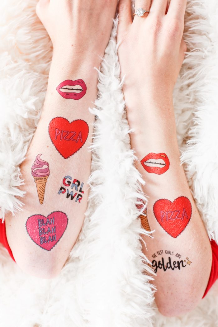 Free Printable Valentine's Day Tattoos