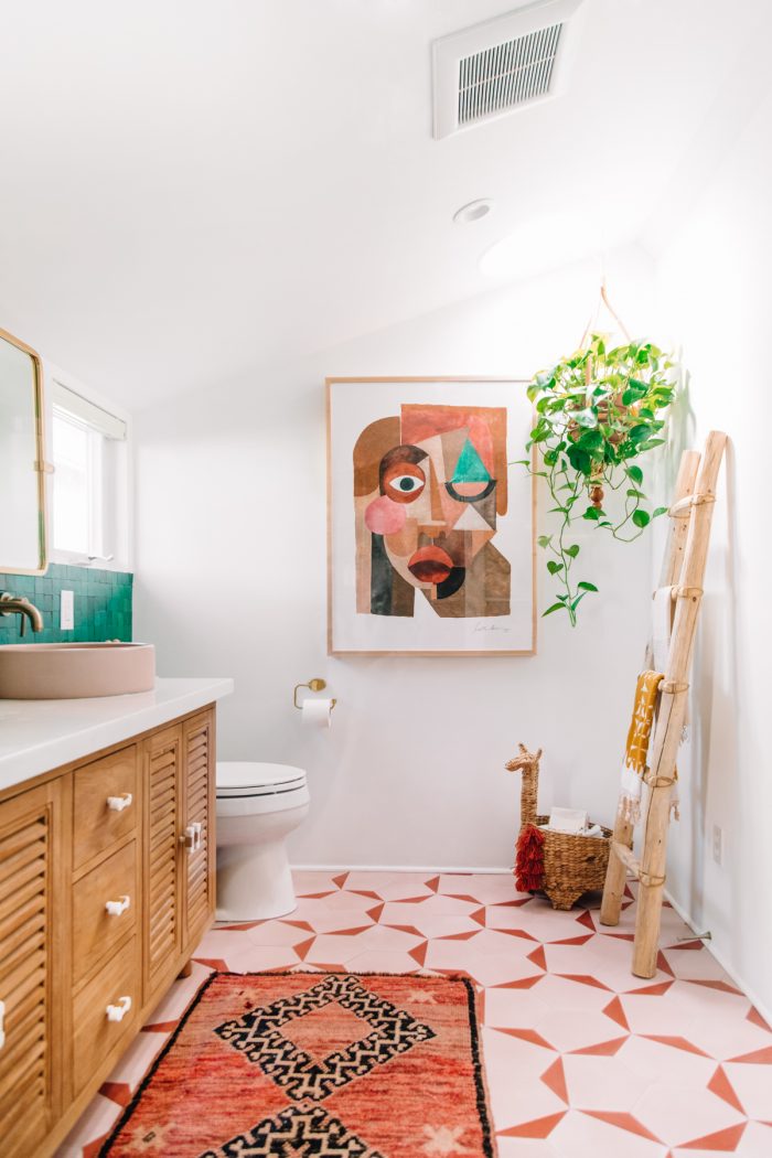 Colorful Bohemian Bathroom