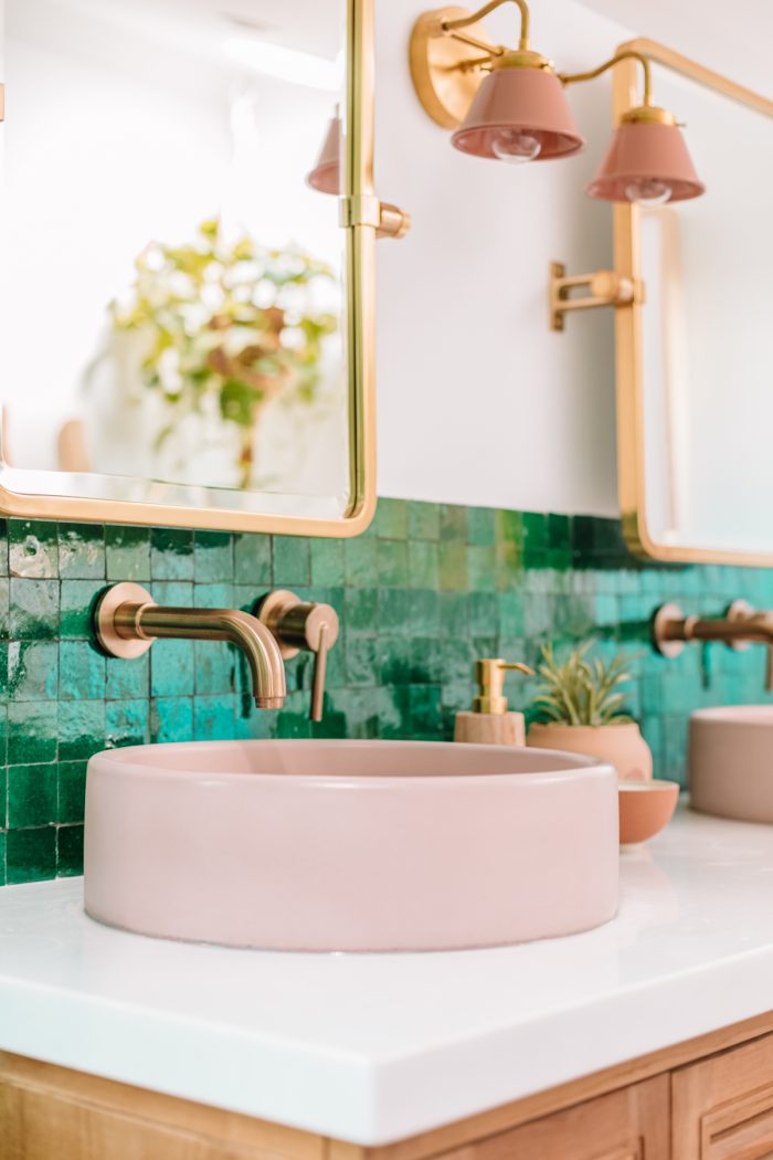 Pink Concrete Sinks