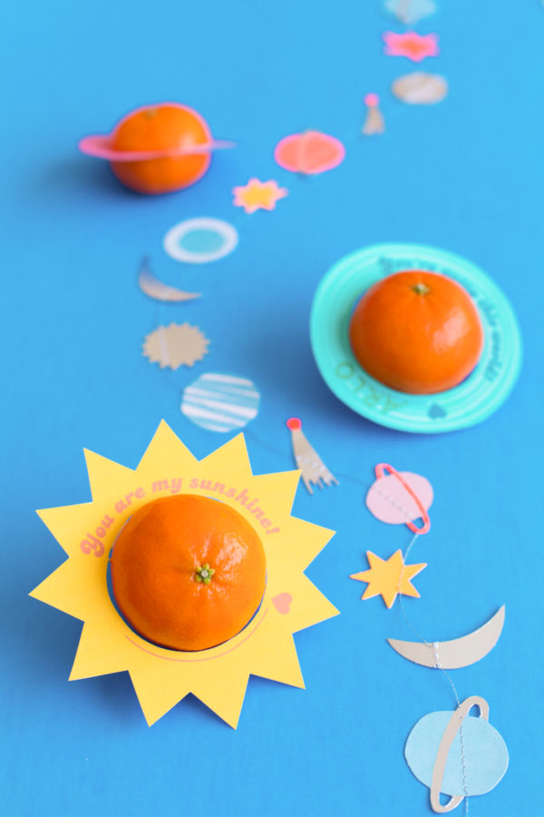 Planets made with oranges