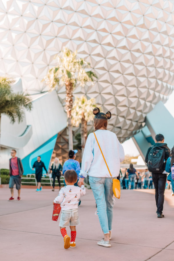 Two people at disneyland