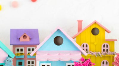 DIY Pastel Easter Village