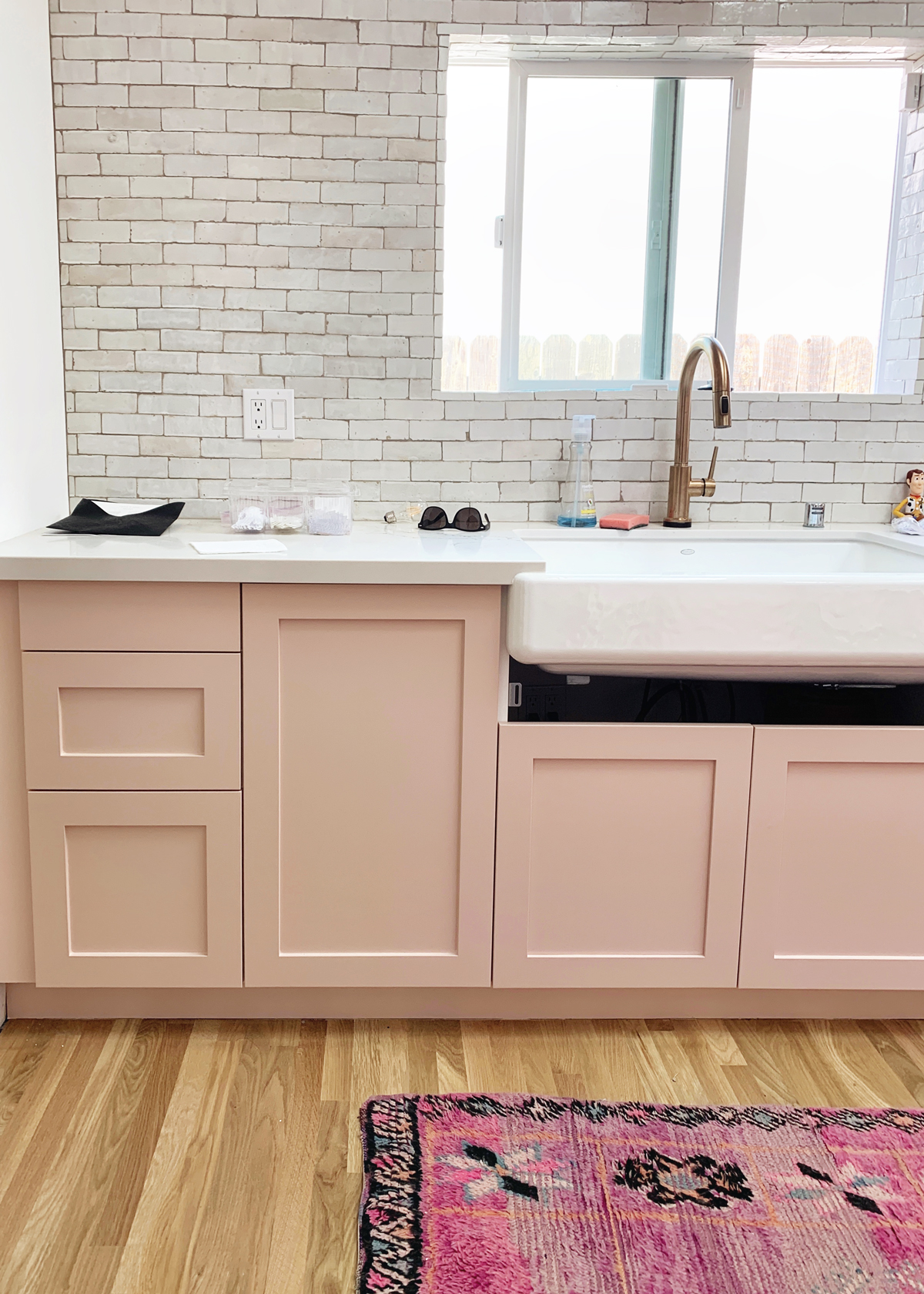 Blush Pink Kitchen  Cabinets Studio DIY