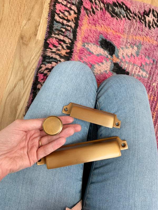 Brass Kitchen Bin Pull Handles