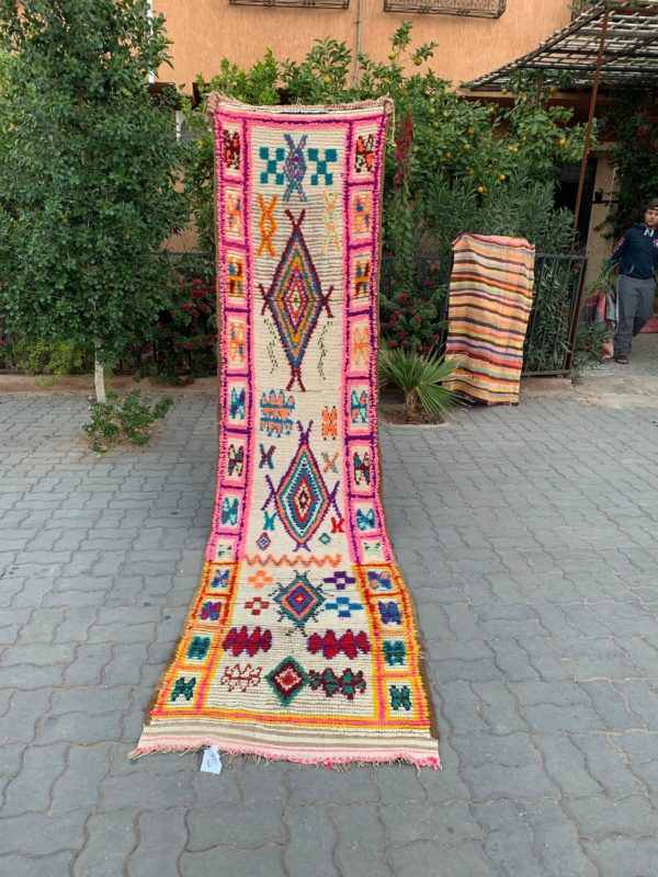 Colorful Vintage Moroccan Runner