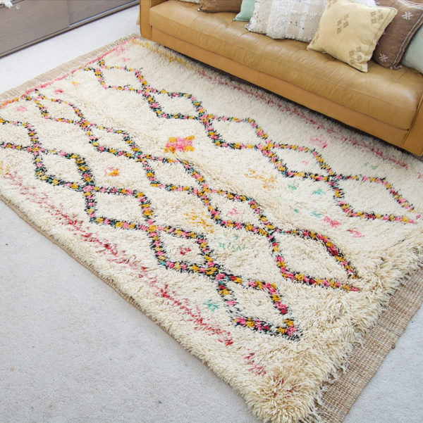 Pastel Vintage Moroccan Rug