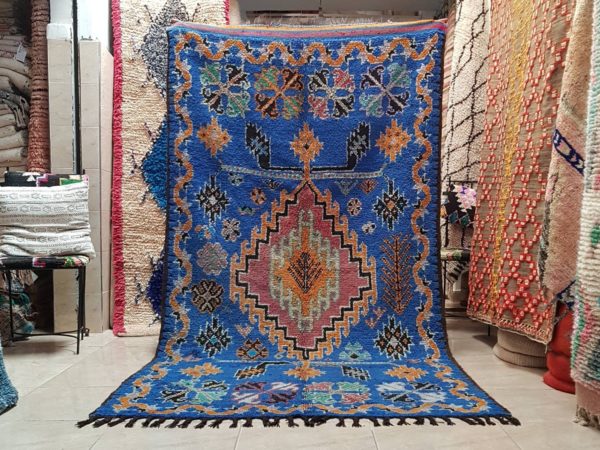 Blue Vintage Moroccan Rug