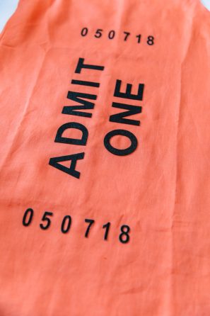 An admit one shirt