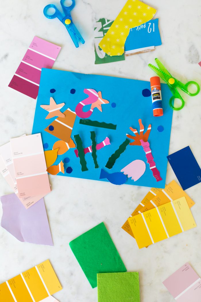 Free Toddler Activities: Make Scrap Art