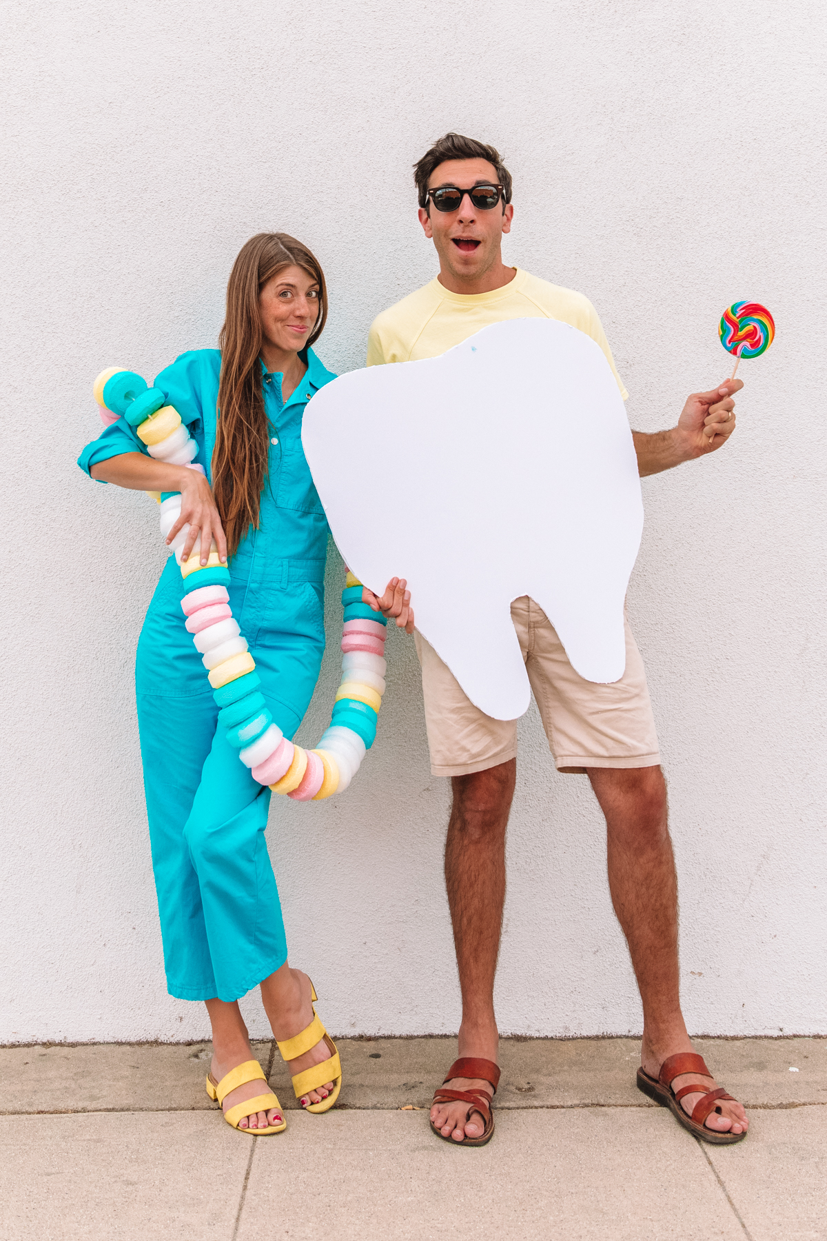 DIY Candy Necklace Costume (+ Sweet Tooth Couples Costume) - Studio DIY