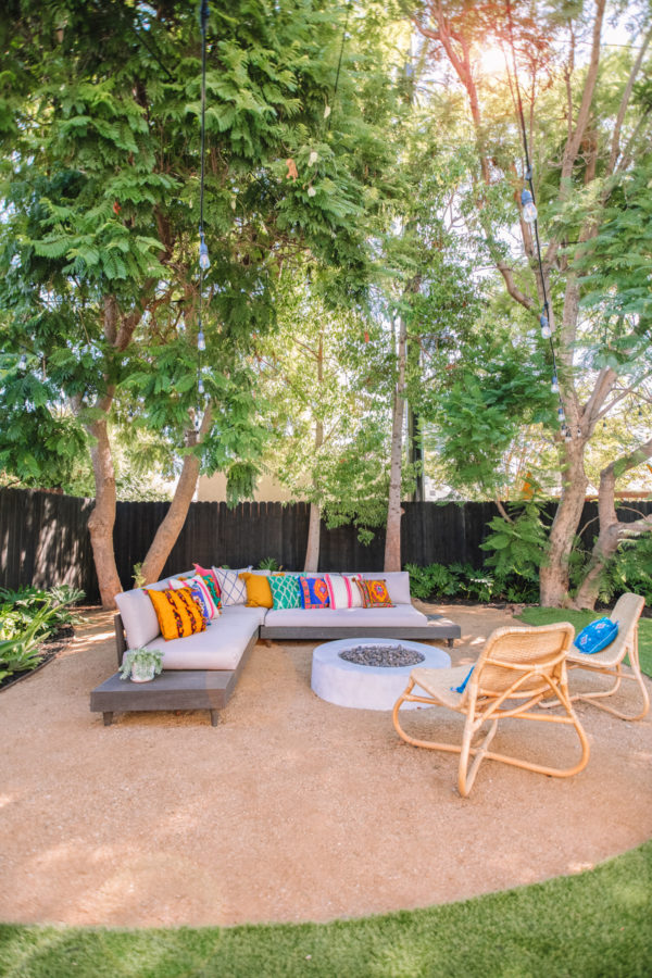 Colorful, Tropical Backyard Makeover