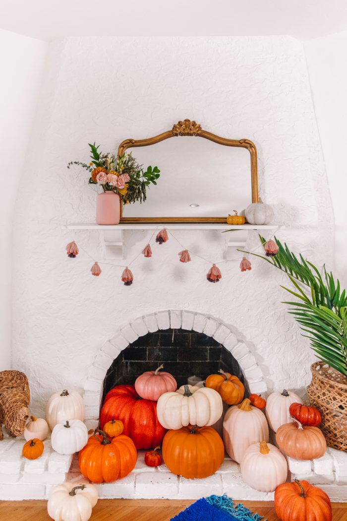 Pumpkin Fireplace for Halloween