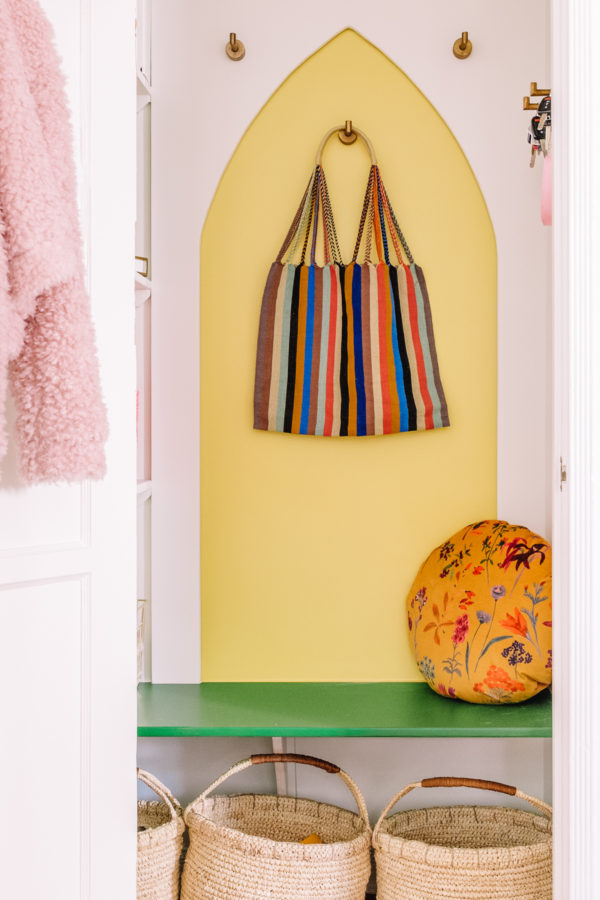 Functional and Colorful Entry Closet Ideas
