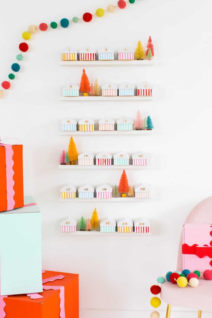 DIY Mini House Advent Calendar