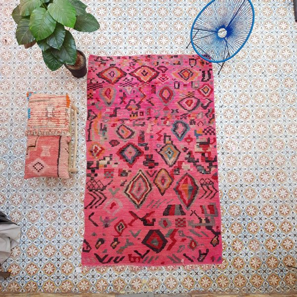 Pink Vintage Moroccan Rug