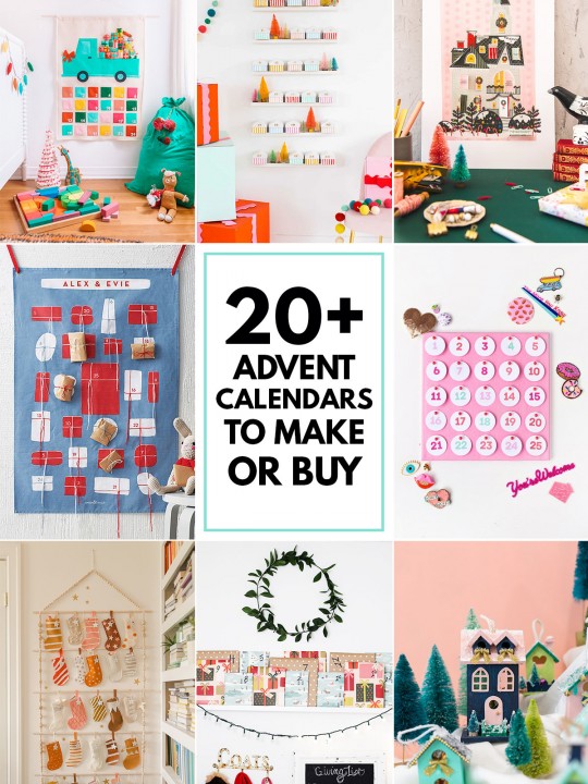 20+ Advent Calendars to Make or Buy!