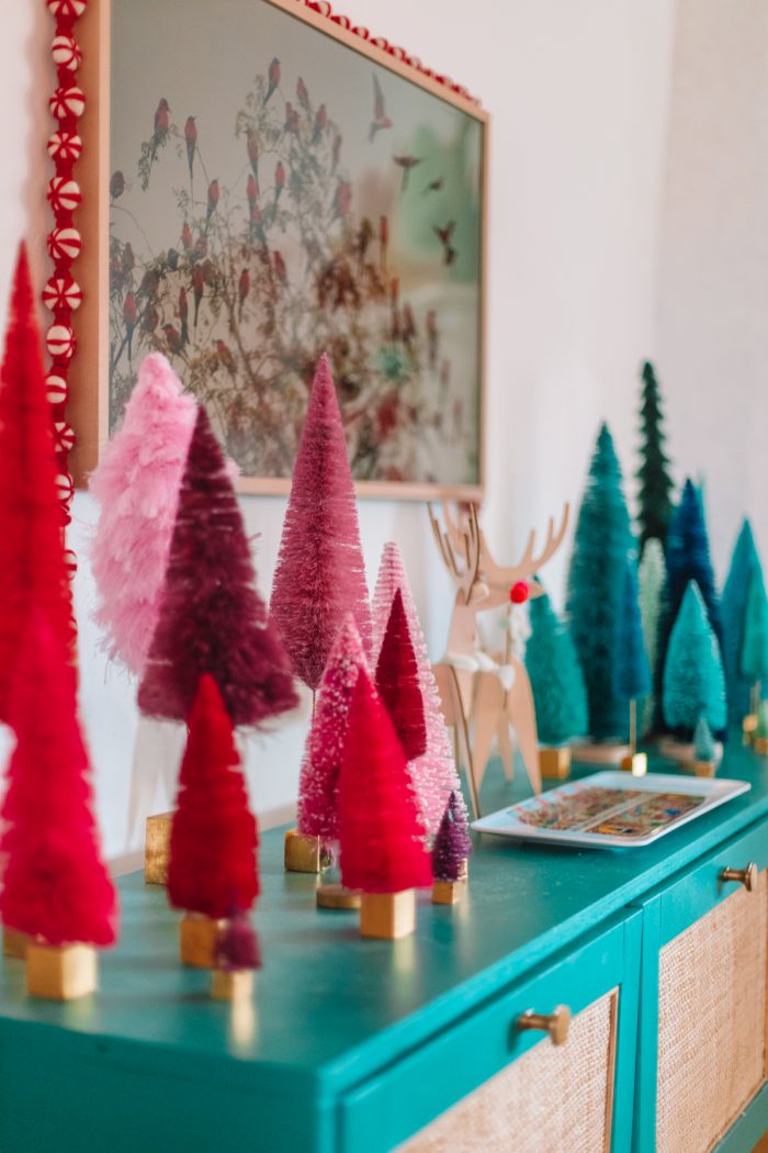 Colorful Living Room at Christmas