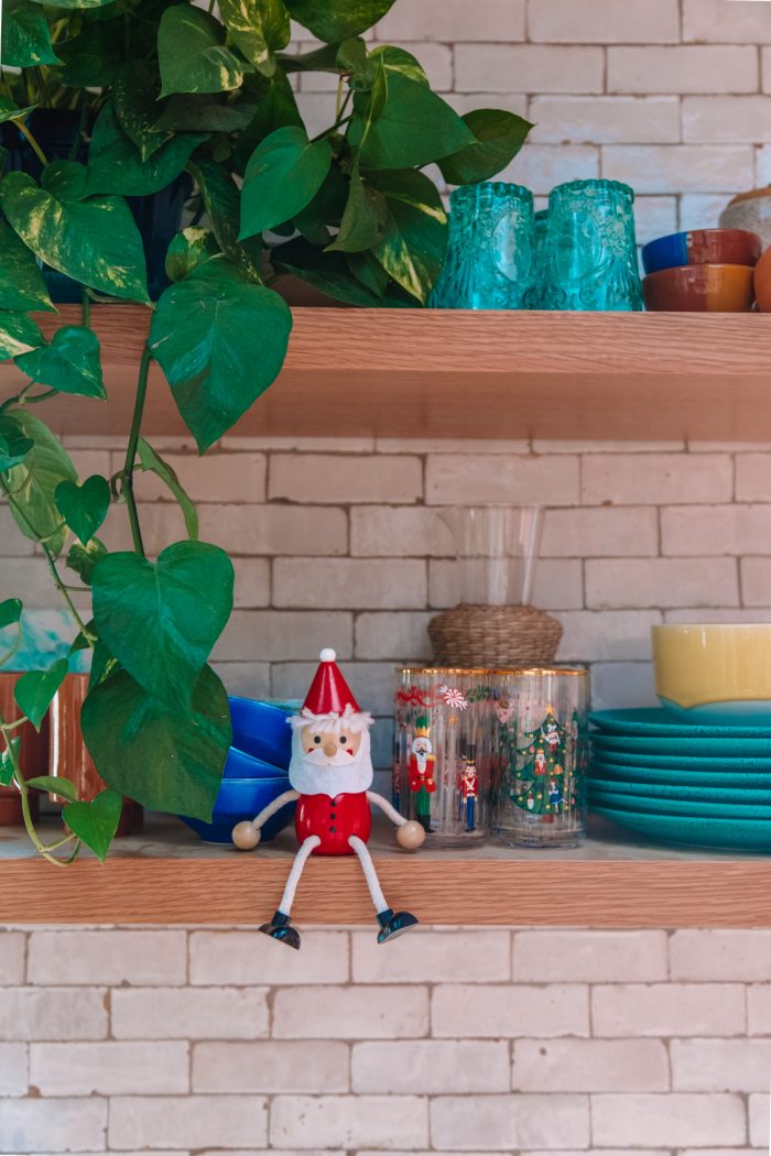 Christmas Kitchen Shelves