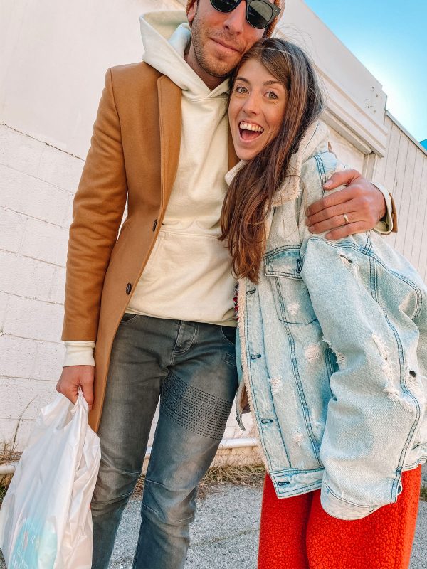 A man and a woman posing for a picture