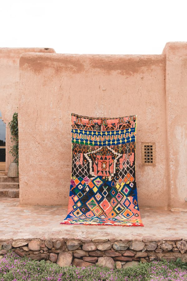 colorful vintage moroccan rug