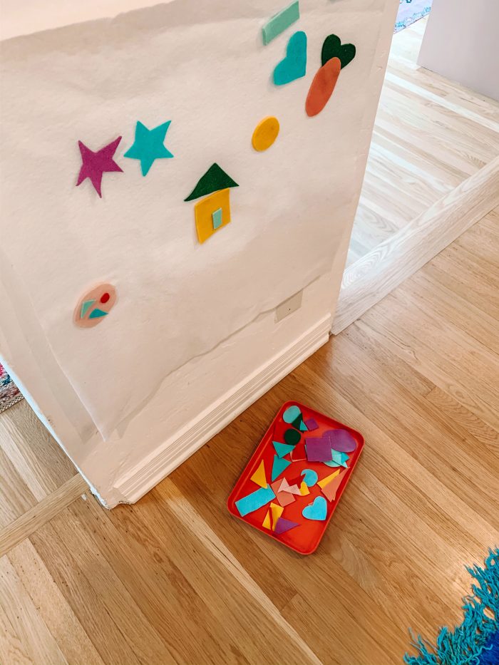 how to make a shape felt board for toddlers