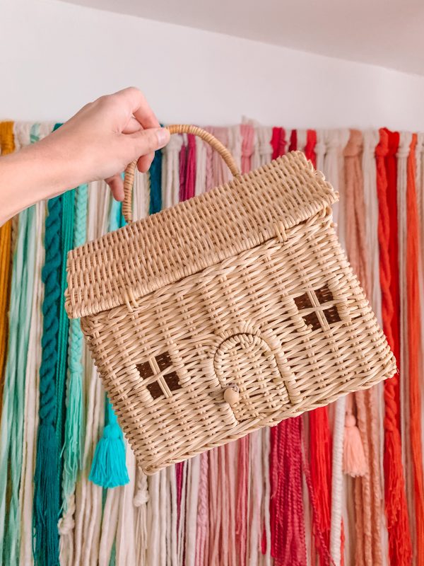 Rattan discount house bag