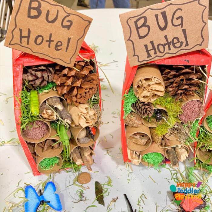 Bug hotel on a counter.