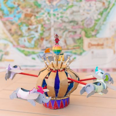 How To Make a Disneyland Cardboard Dumbo Ride