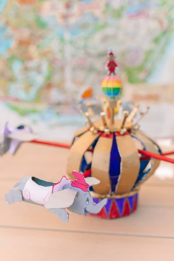 How To Make a Cardboard Disneyland Dumbo Ride