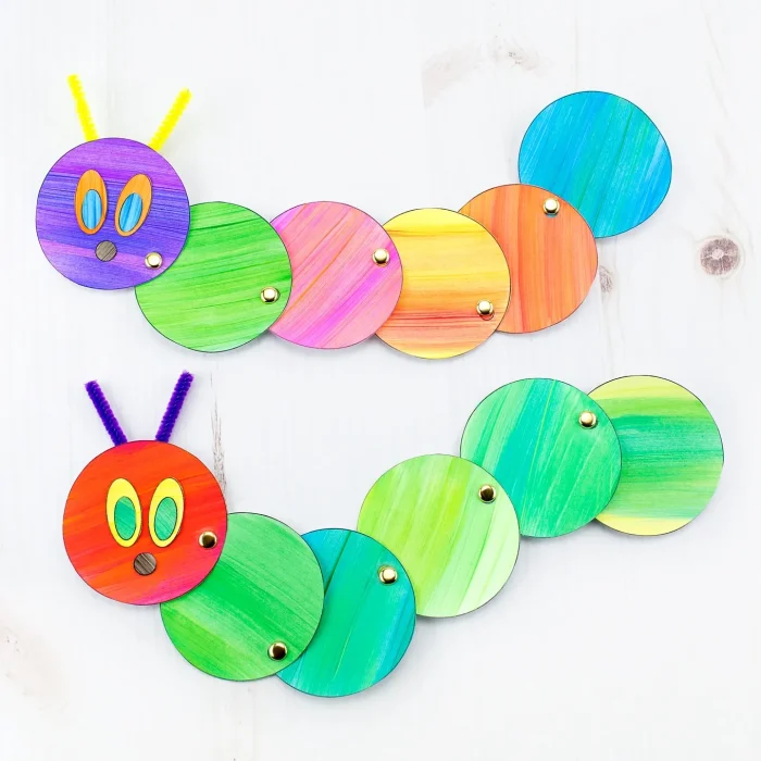 colorful caterpillar craft