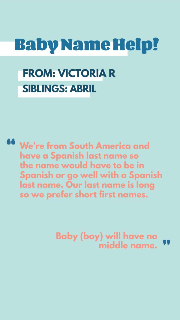 Spanish Middle Names For Boys Whatever You Decide Below Is A