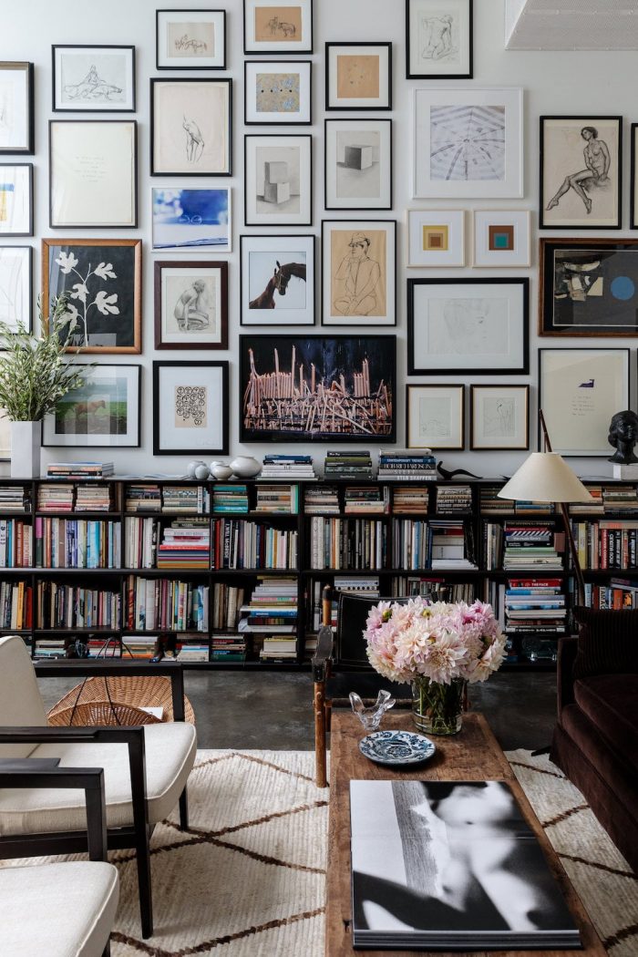 Gallery Wall Layout: How to Make a Living Room Gallery Wall - VIV